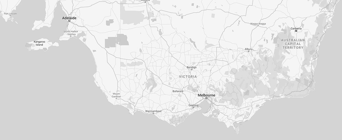 Map of Victoria, AUS