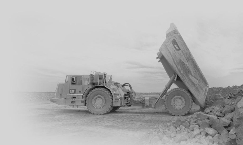 Byrnecut Caterpillar AD60 mining truck in action
