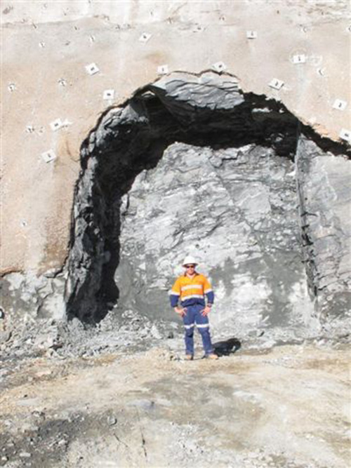 First cut portal on the Sinclair mine site